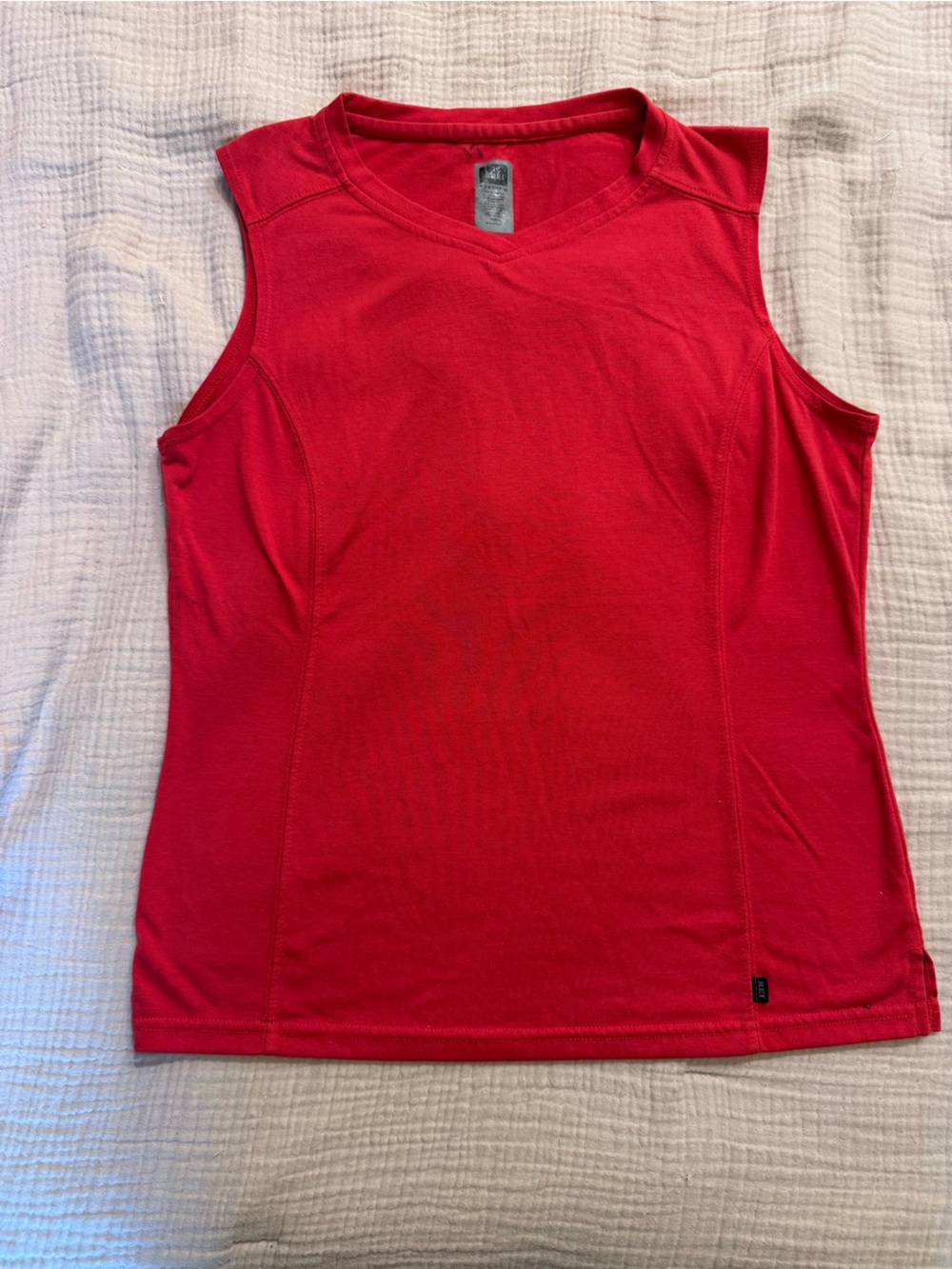 Red Sleeveless REI Athletic Tank Top